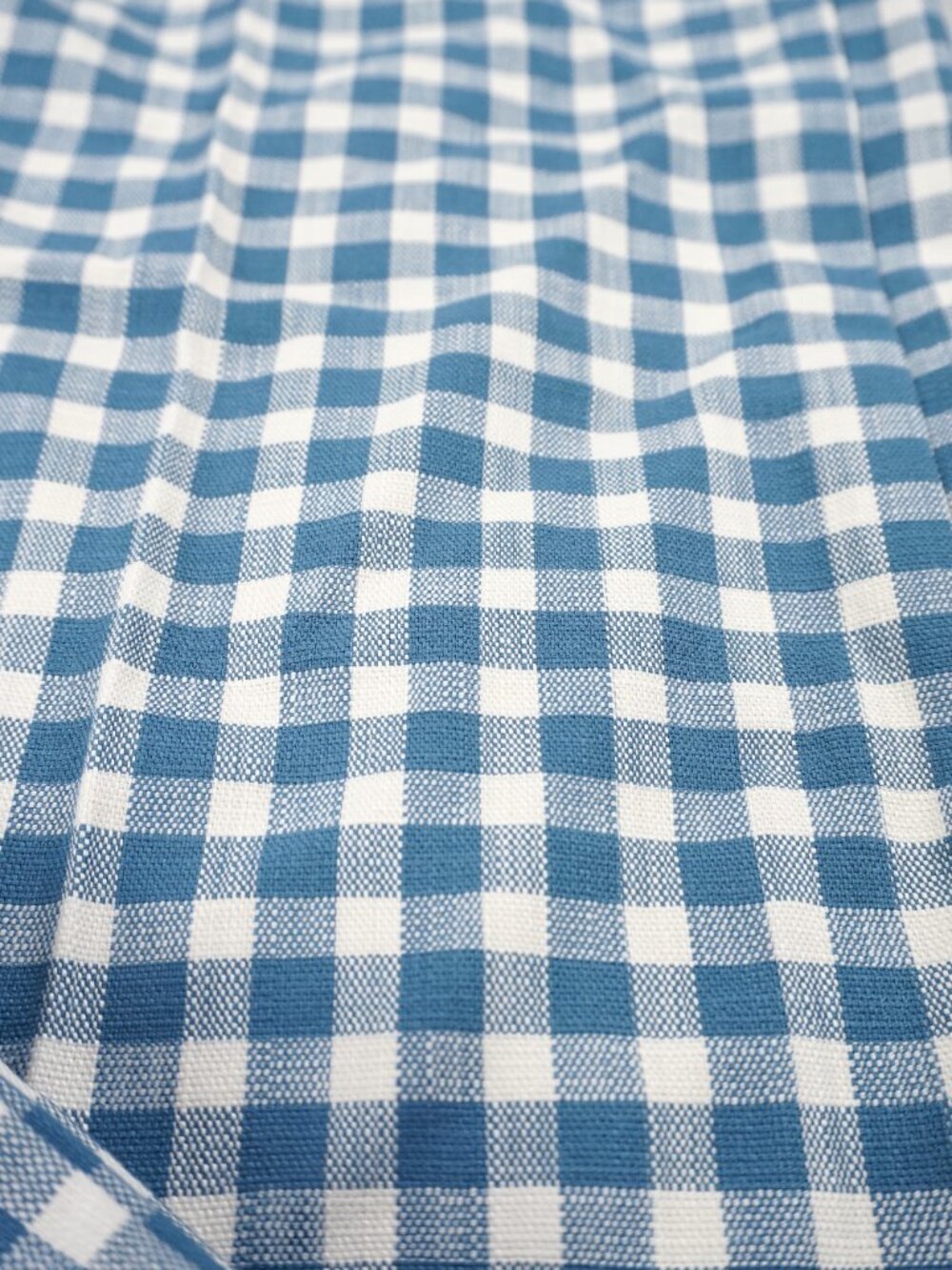 Sezane Jocelyn Blue & White Gingham Wide-Leg Trousers - Picture 5 of 12